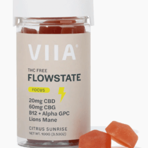 Viia Hemp Flowstate CBD and CBG Grapefruit Gummies