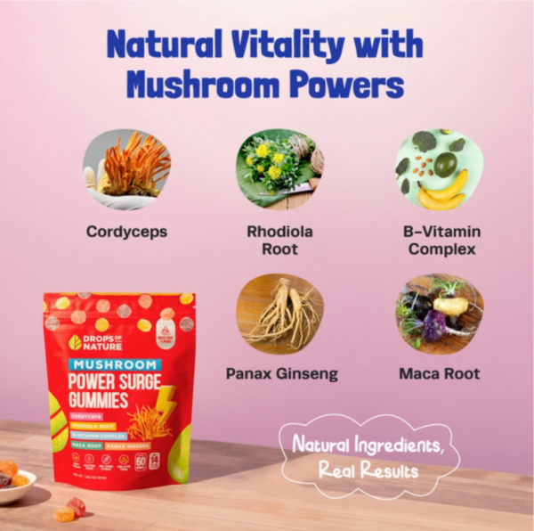 Drops of Nature Mushroom Power Gummies 3